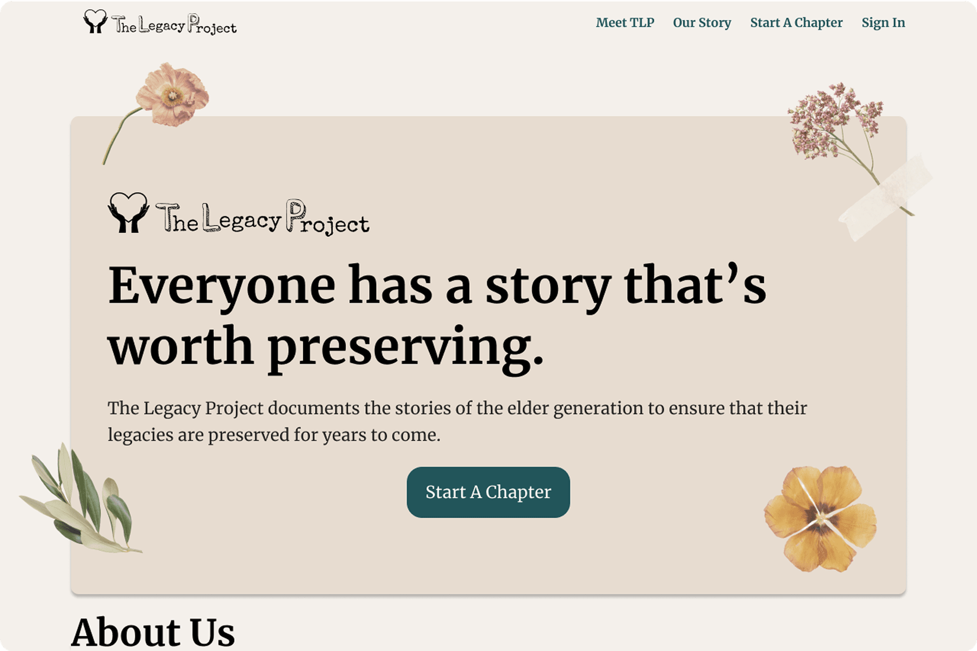 The Legacy Project Project Page Image